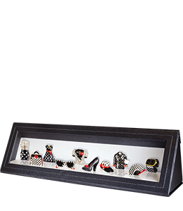 Coffret Triangle Noir Tirer à 4 Épingles