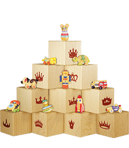 Présentoir Cubes Dans Mon Coffre à Jouets