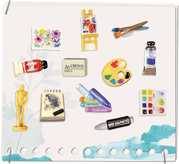 Alcara - Collection de fèves épiphanie 2026 : L'atelier du peintre