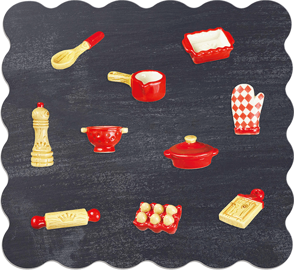 Alcara - Collection de fèves épiphanie 2026 : Mes petits ustensiles