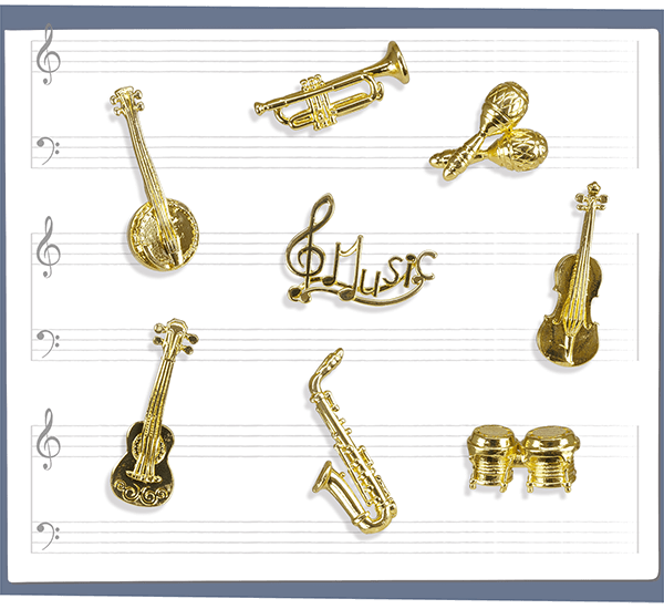 Alcara - Collection de fèves épiphanie 2026 : Rythme et musique