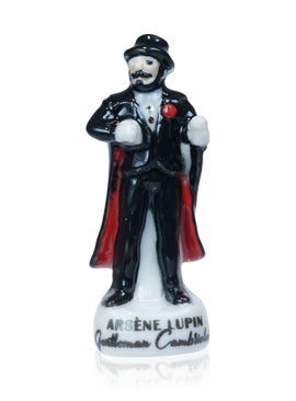 Arsène Lupin, Gentleman Cambrioleur - Collection de 10 fèves en porcelaine brillante, mate, patinée, nacre, or et platine - Épiphanie 2023 - Alcara