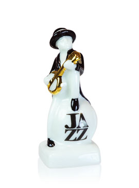 So Jazzy - Collection de 10 fèves en porcelaine brillante, or et platine - Épiphanie 2023 - Alcara