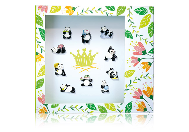Coffret floral collection la vie secrète des pandas Alcara