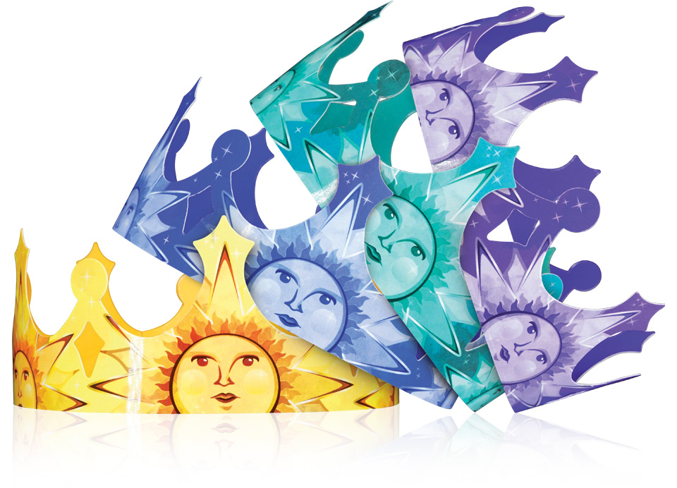 Les nouvelles couronnes des rois Soleil avec toutes les nouveautés en sacs à galette et accessoires avec Alcara pour l'Épiphanie 2027.